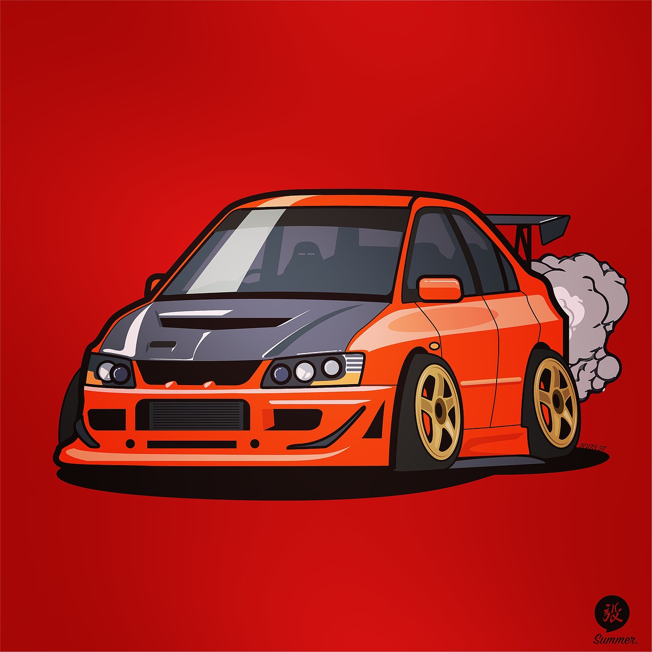 改装车插画·汽车插画/auto illustration