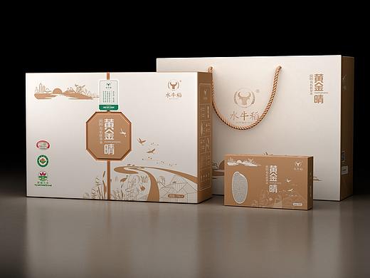 知白品牌设计×水牛稻黄金晴高端礼盒设计