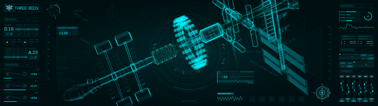 三体科幻场景设计&三体FUI可视化设计（图ZMjcyMzg5OTA0） - 软件界面 - 站酷设计师浮生_若茶原创素材 - 站酷ZCOOL
