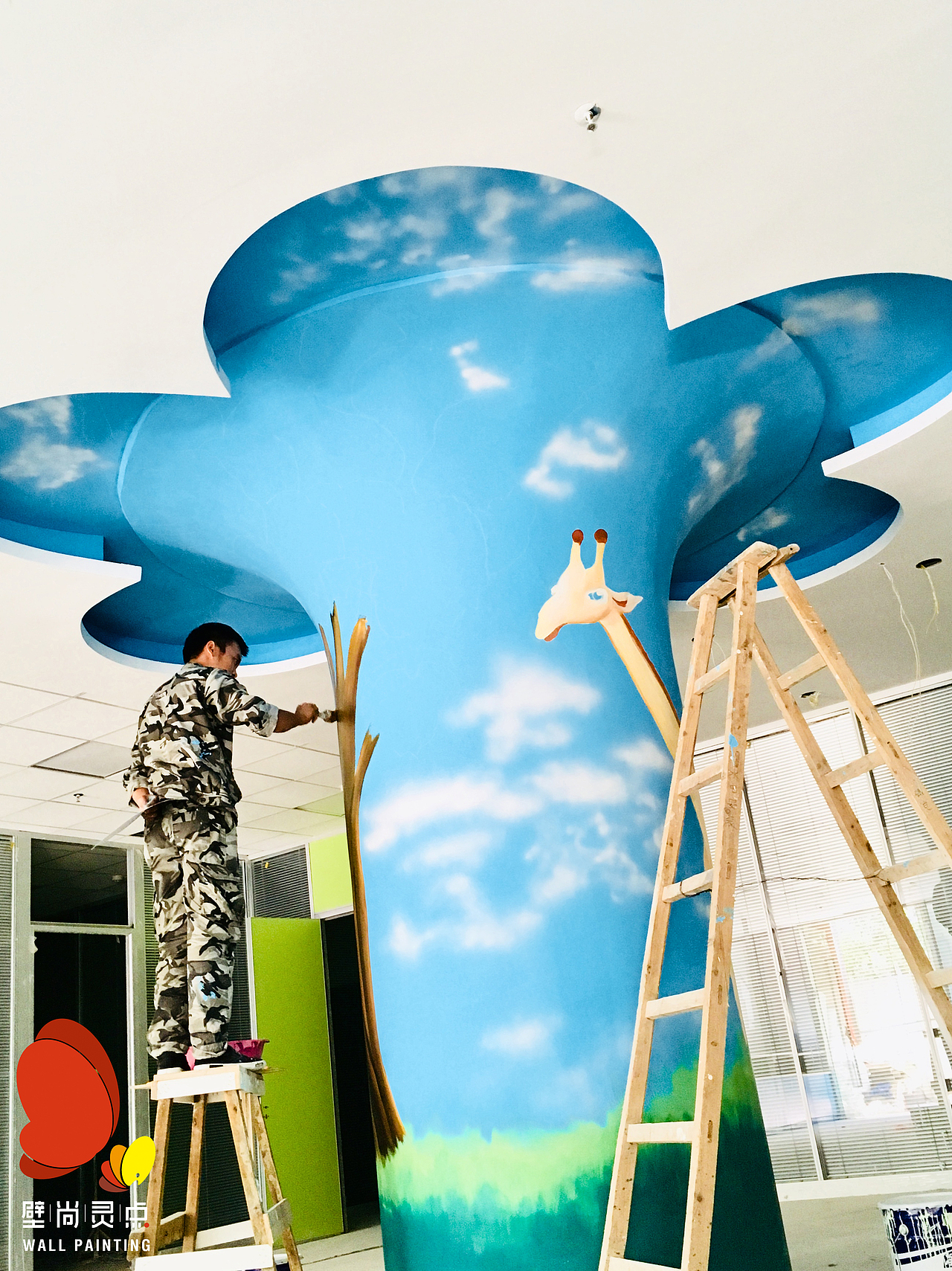 柱子手绘_壁尚手绘贵州墙绘-站酷zcool