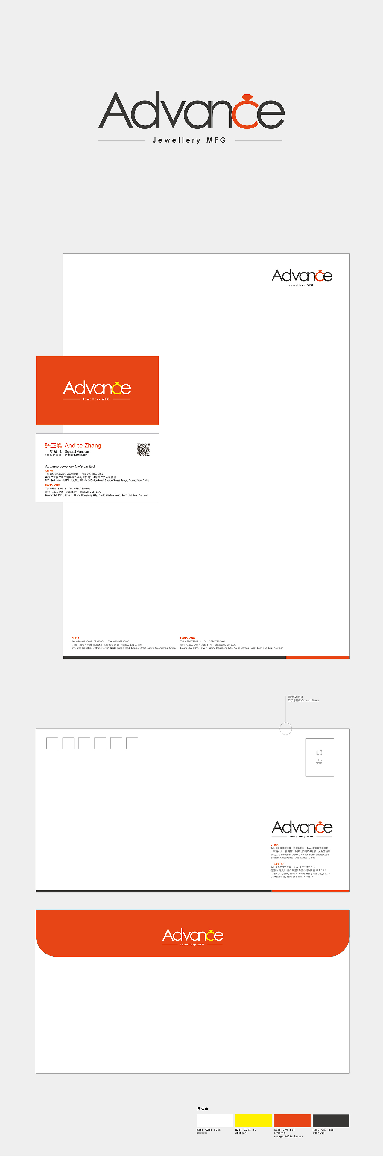 名片,信纸,信封