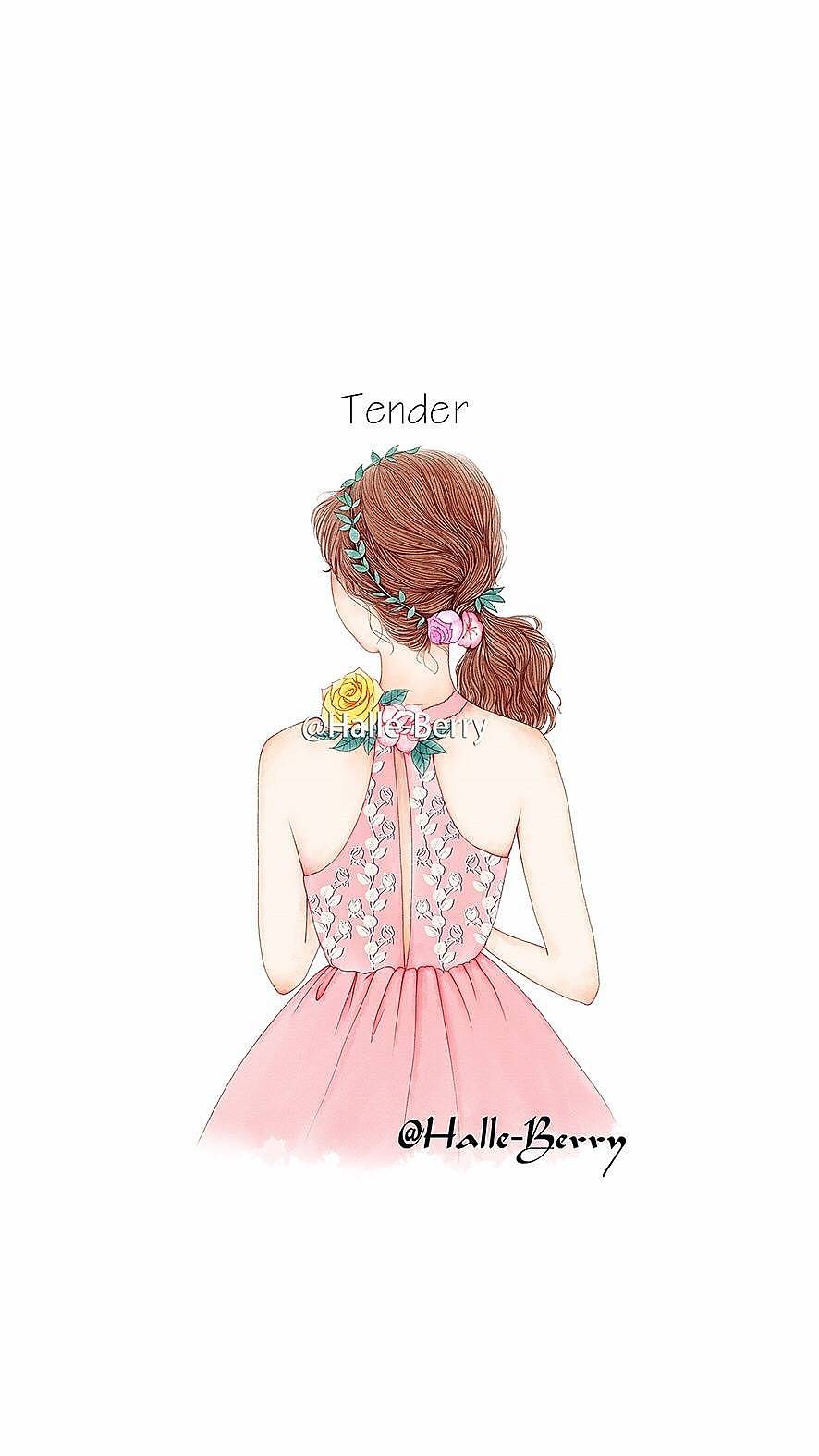 #Lucky Girl# 夏天要露背才完整哦（图ZOTQ4MDMxNDQ=） - 商业插画 - 站酷设计师杨小洋插画原创素材 - 站酷ZCOOL
