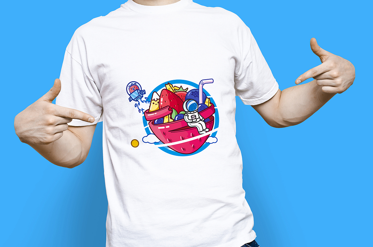 “槑果星球”果茶品牌形象