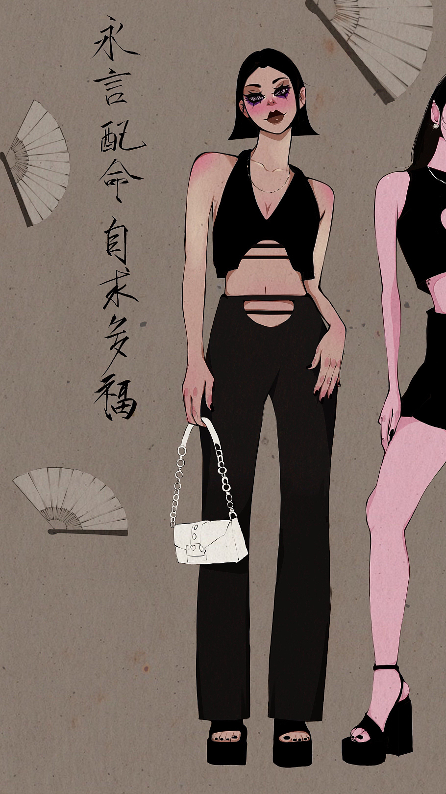 国风人物插画设计（图ZMzIwMTE4Nzg0） - 艺术插画 - 站酷设计师徐秀皮原创素材 - 站酷ZCOOL