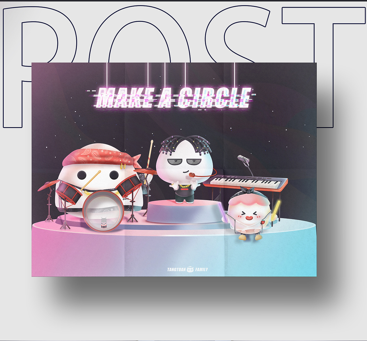 “MAKE A CIRCLE”主题IP设计（图ZMjA5MjMwMDE2） - IP形象 - 站酷设计师Yellow7777原创素材 - 站酷ZCOOL