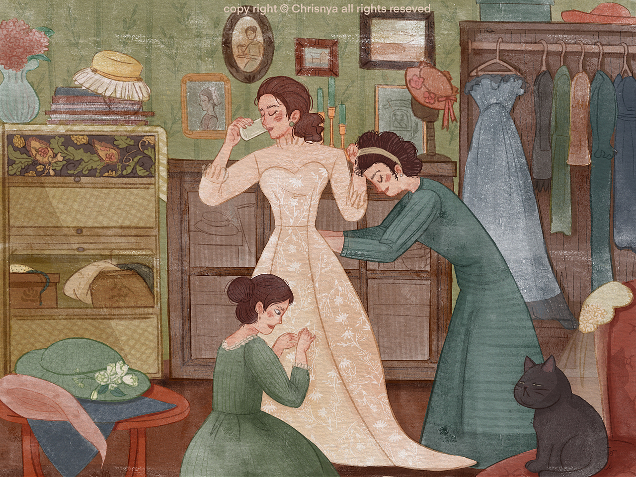 纹理风插画（图ZMjczMjg2NzU2） - 艺术插画 - 站酷设计师克里斯喵喵原创素材 - 站酷ZCOOL