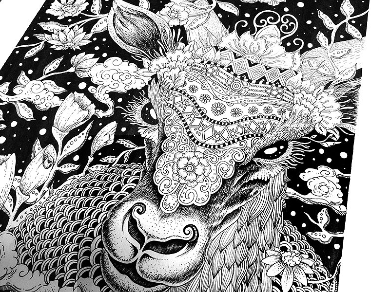 花斑羚（图ZNzE2NTg5MTI=） - 商业插画 - 站酷设计师seed_原创素材 - 站酷ZCOOL