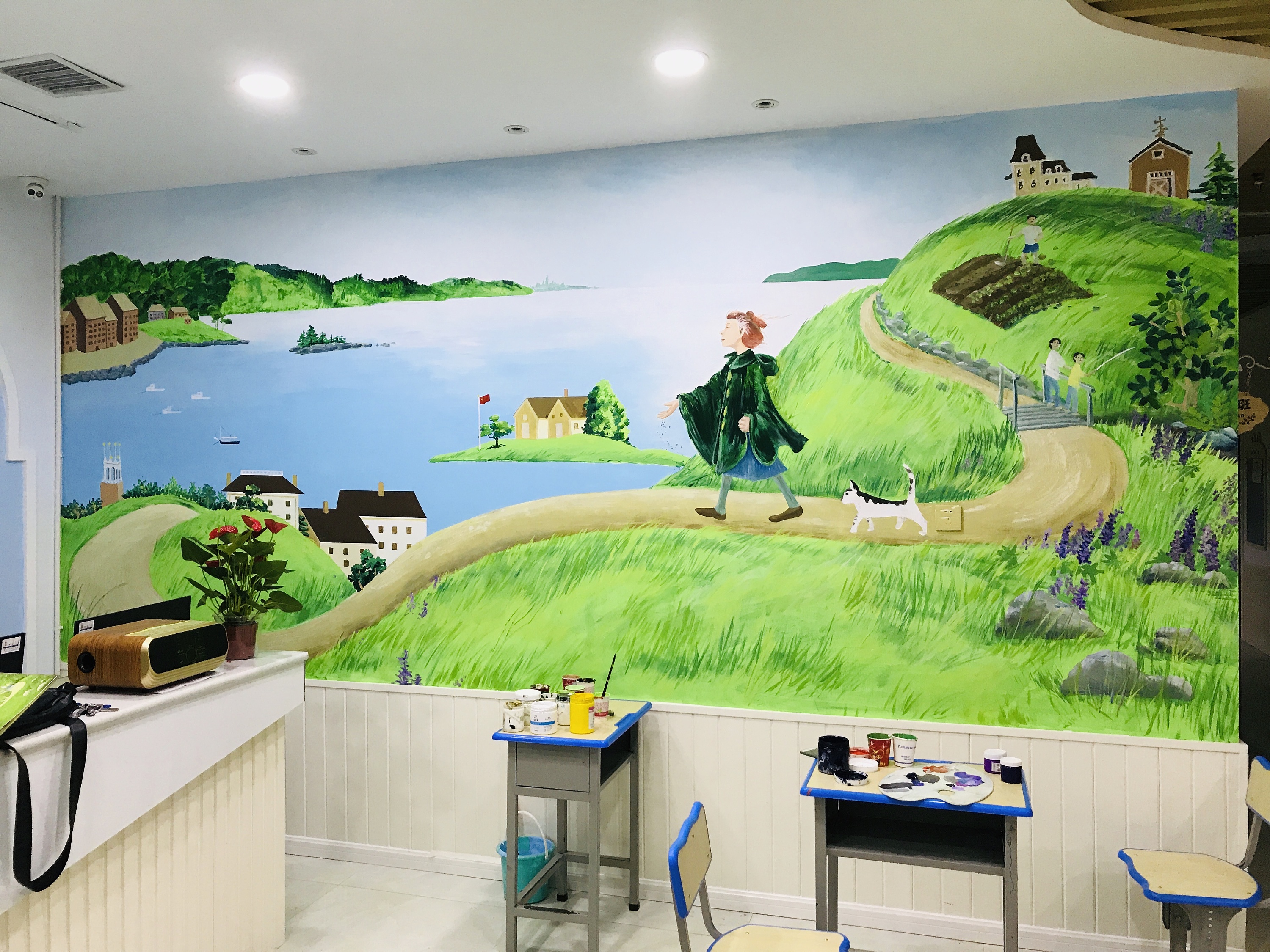 绘本《花婆婆》主题墙绘