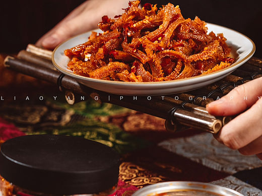 美食摄影 |低卡零食魔芋干