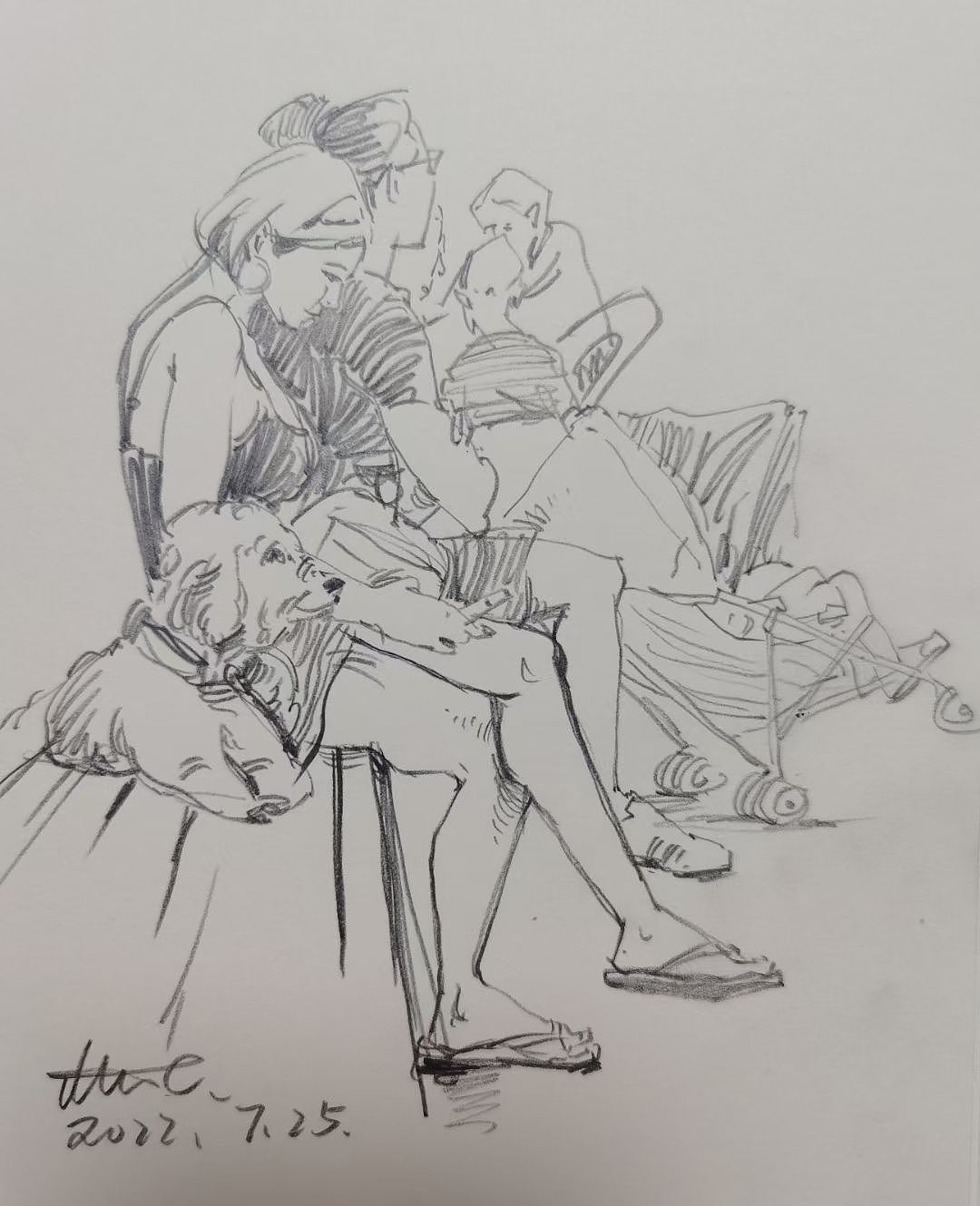 近日速写（图ZMzE1NDMwODQ4） - 绘画 - 站酷设计师张晓睿原创素材 - 站酷ZCOOL