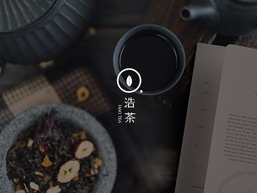 中式奶茶vi 奶茶logo 咖啡店logo VI 饮品vi logo 浩茶