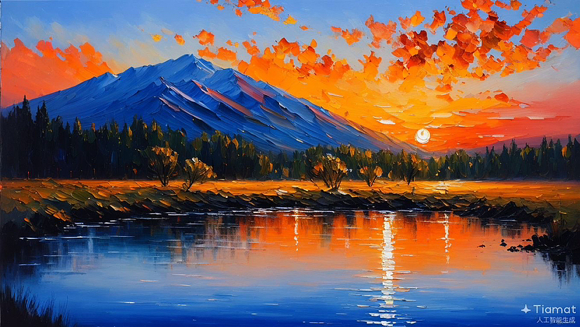AI绘画档案馆|落日