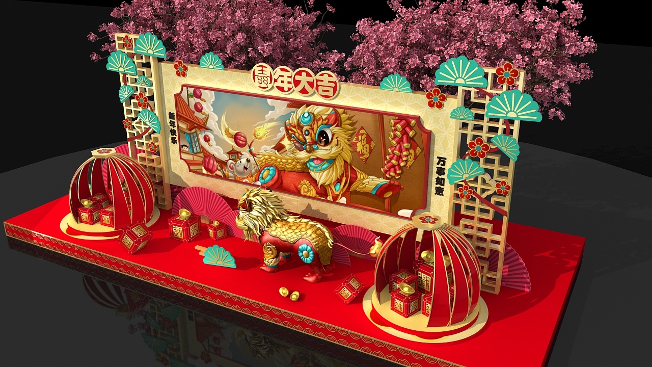 新年美陈|空间|展陈设计|皮卡丘tang - 原创作品 - 站酷 (zcool)