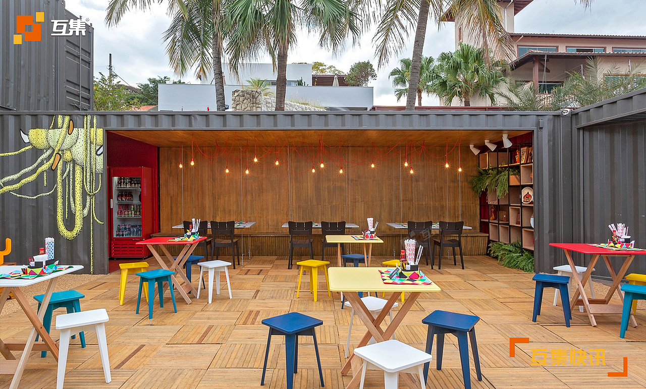 巴西工业风集装箱餐厅