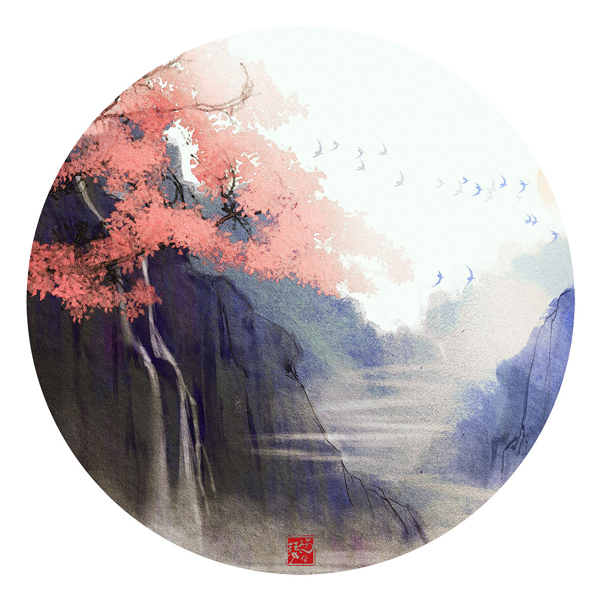 古风插画小合集（图ZMjAzMTY5ODk2） - 艺术插画 - 站酷设计师屿瑟原创素材 - 站酷ZCOOL