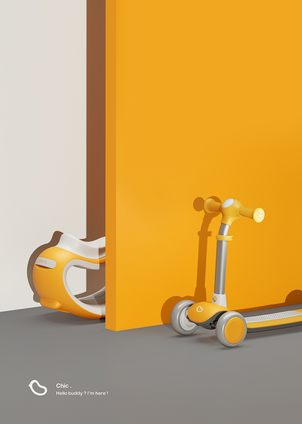 多功能儿童滑板车|工业/产品|玩具|广州哈士奇设计 - 原创作品