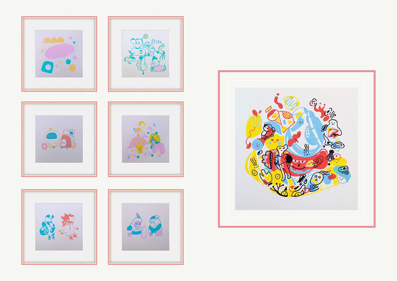 2021年终总结（图ZMjkwMzE3NjI4） - 艺术插画 - 站酷设计师卷卷upupup原创素材 - 站酷ZCOOL