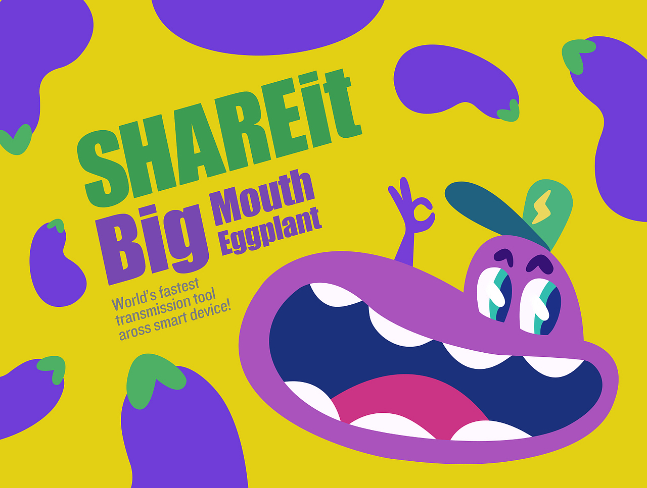 大嘴茄Big Mouth Eggplant（图ZMzIwNDI1MzI=） - 品牌 - 站酷设计师刘弱猫原创素材 - 站酷ZCOOL