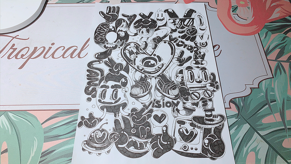 『字母小怪物』手绘稿合辑（图ZMTYzMTE3NTEy） - 创作习作 - 站酷设计师LOKLIAO丶樂原创素材 - 站酷ZCOOL