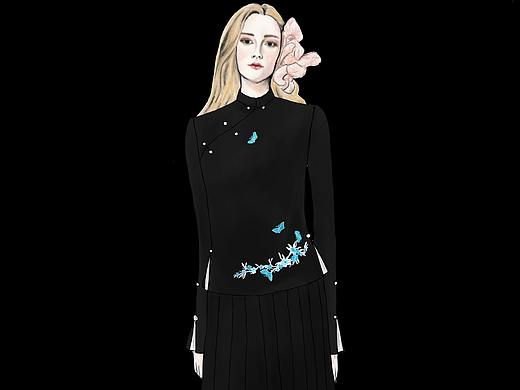 时装画设计服装设计 