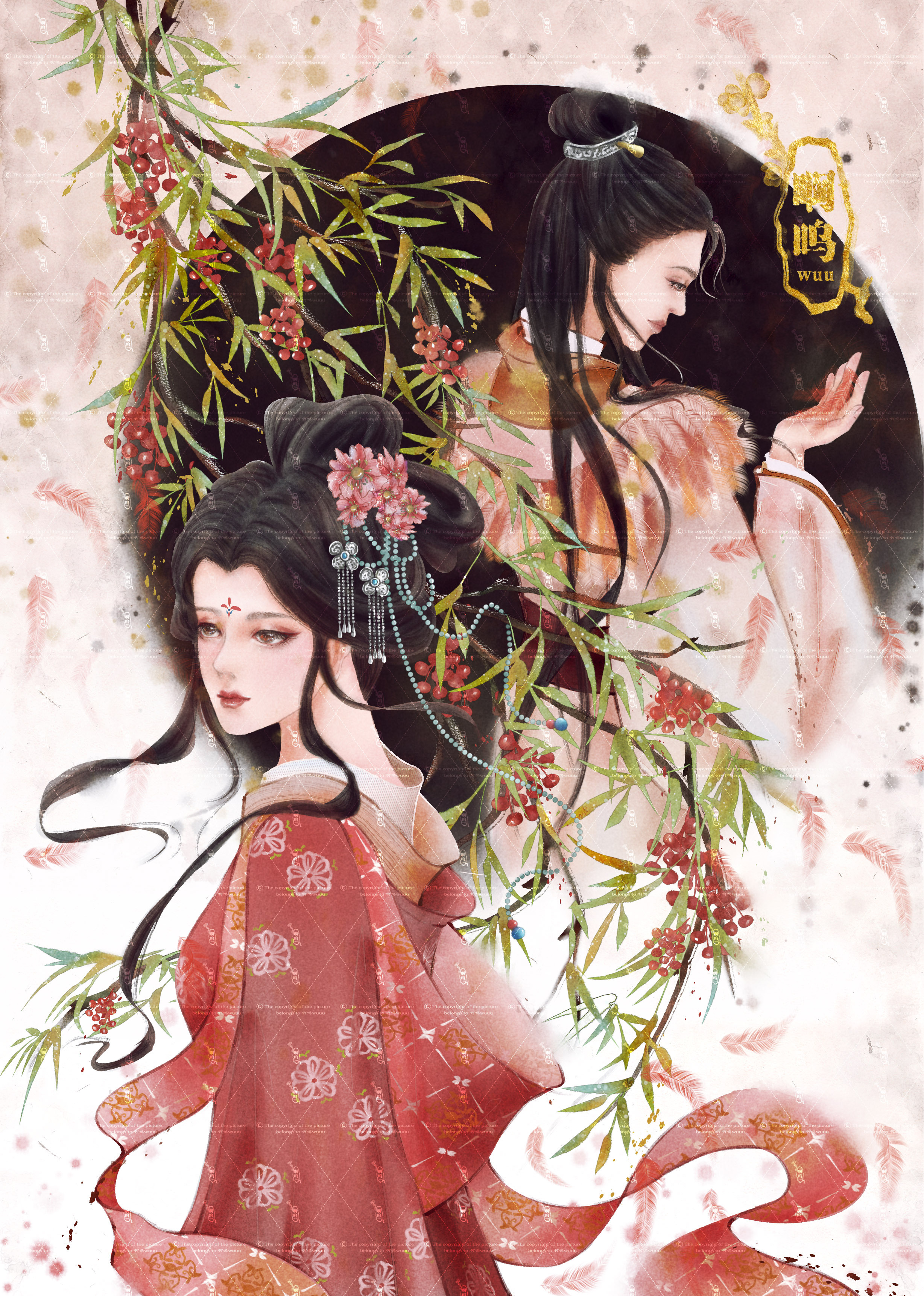 百鸟拟人之火烈鸟