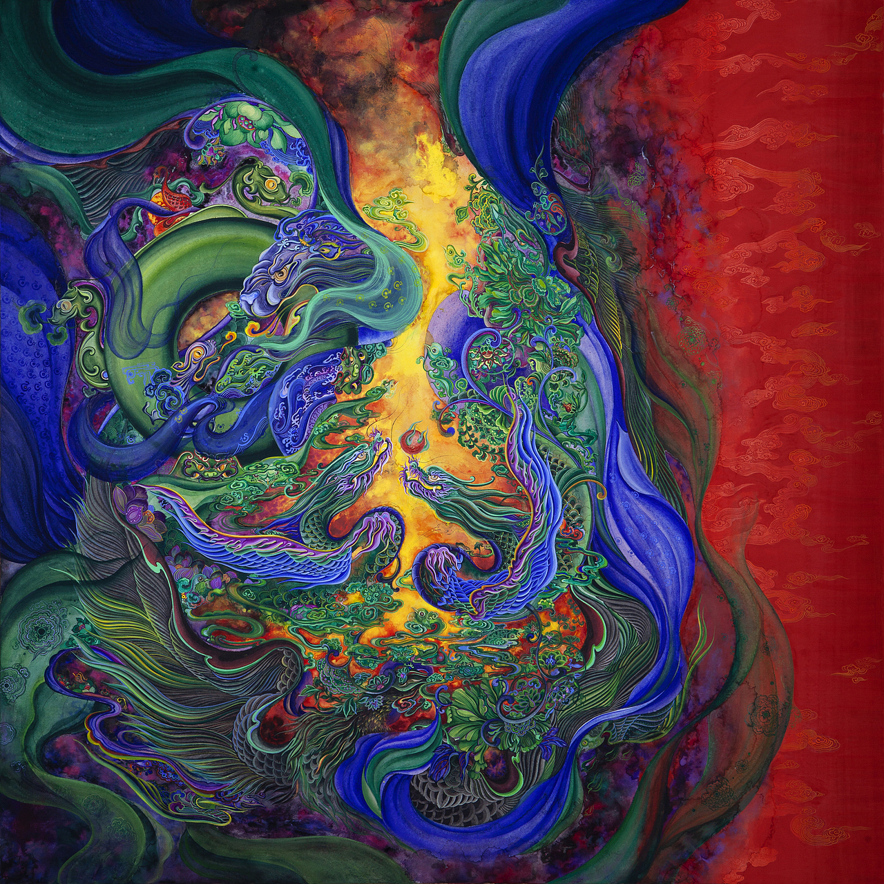 手绘原图
120cm*120cm