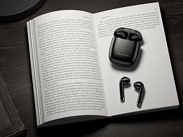 藍(lán)牙耳機(jī)渲染C4D+Redshift