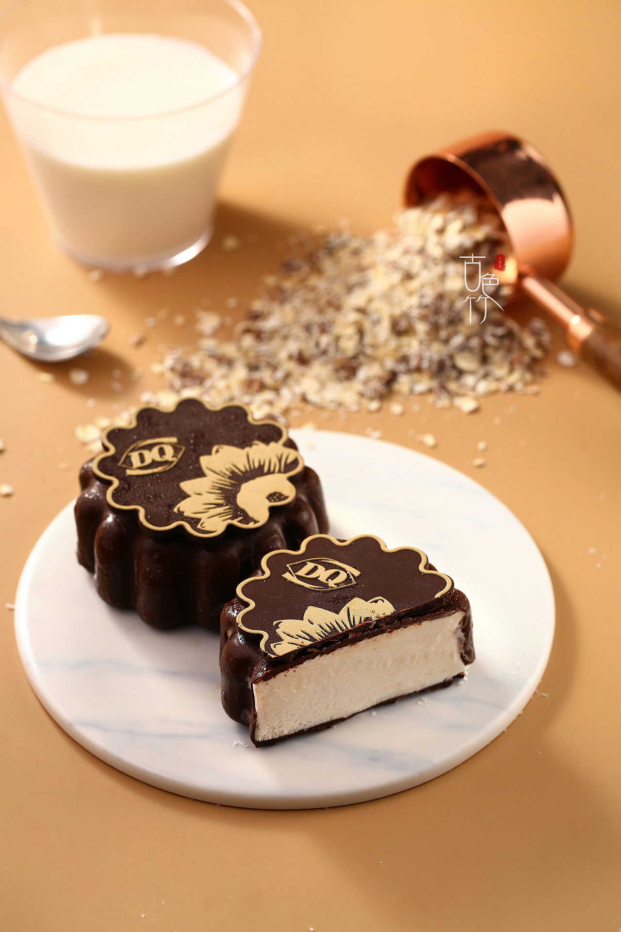 【古色竹】●美食摄影 | dq冰淇淋月饼