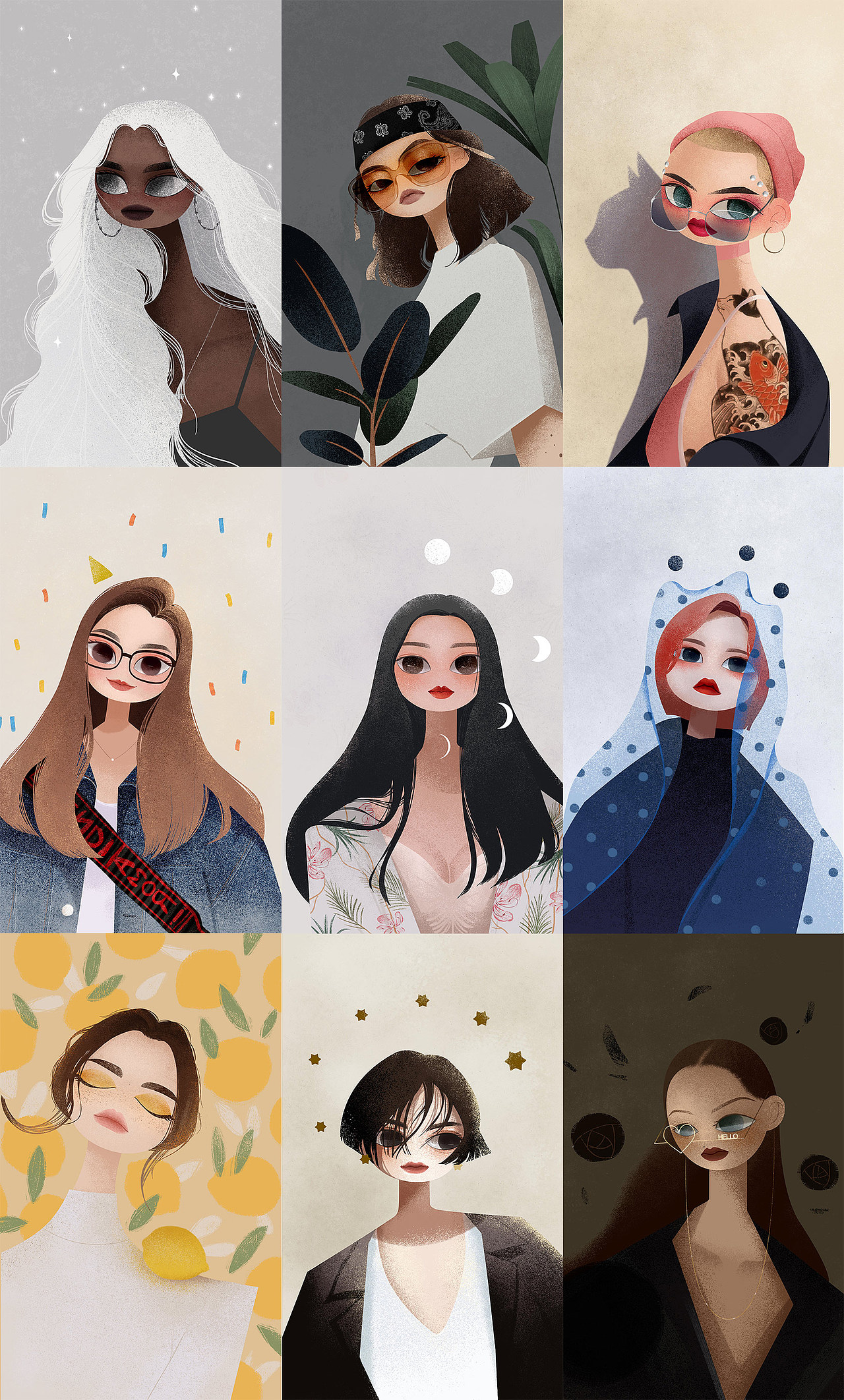 脸脸系列（一）（图ZMjAwNTQ0OTg0） - 创作习作 - 站酷设计师大蕊毛毛原创素材 - 站酷ZCOOL