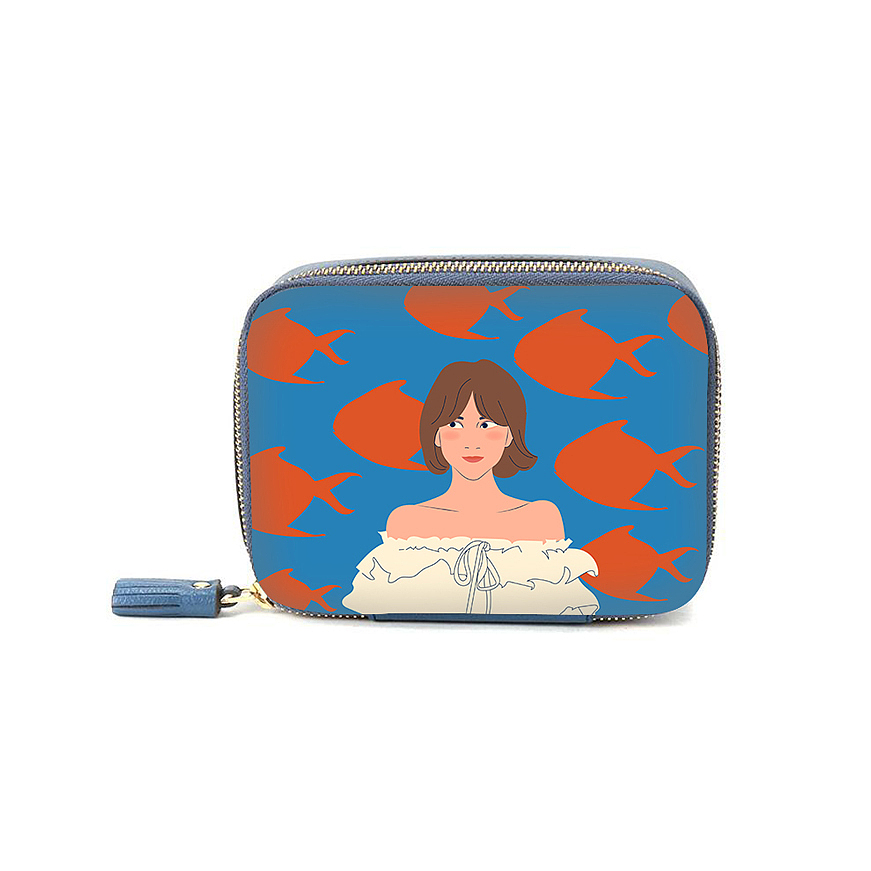 人物插画 | 余与鱼（图ZMTgwMTQ5MDIw） - 创作习作 - 站酷设计师Vicky_dd原创素材 - 站酷ZCOOL