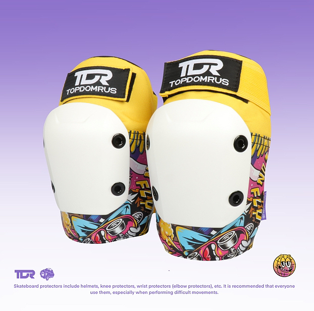 联名TDR专业儿童运动护具插画