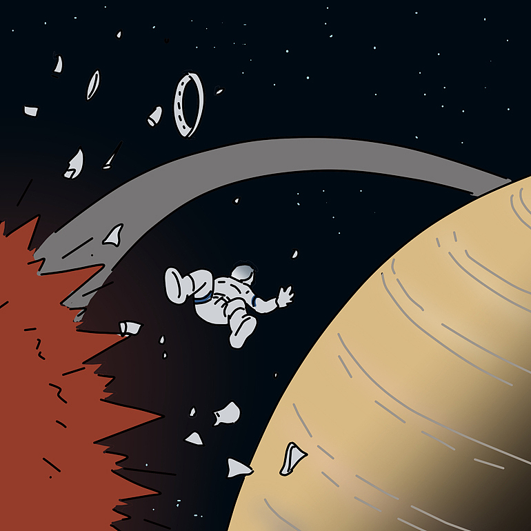 惊恐又哀伤的给家人留言告别,之后就化为宇宙间的尘埃.