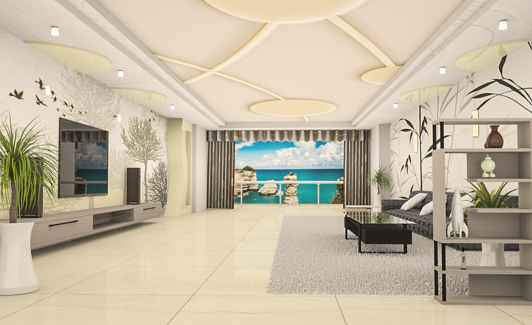 C4D建模室内效果图