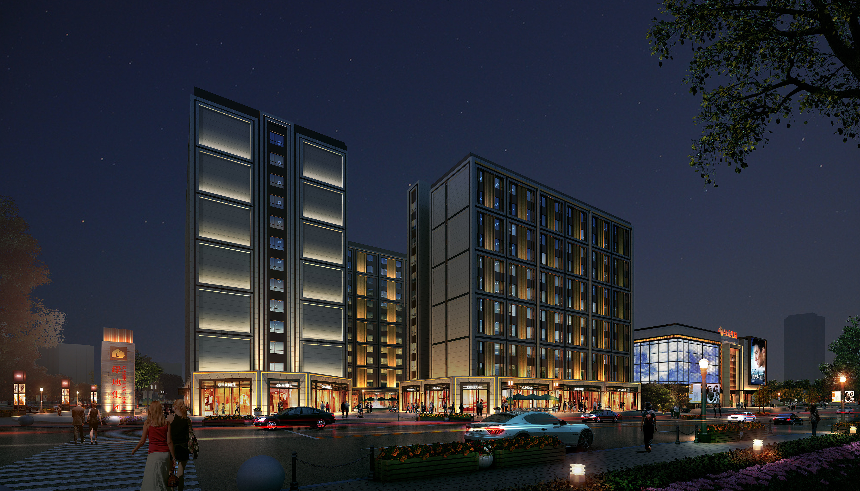 某高级住宅小区灯光设计|空间|建筑设计|麦克白先桑 - 原创作品