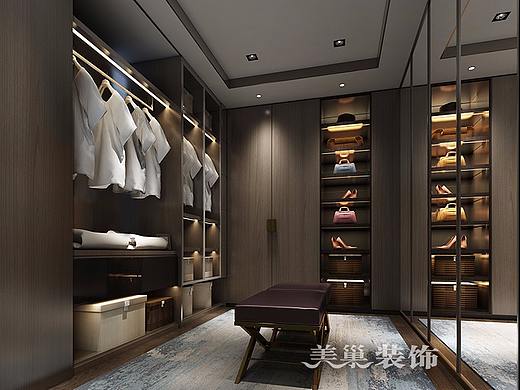 郑州美巢泰成悦府114平三室两厅装修新中式风格效果图