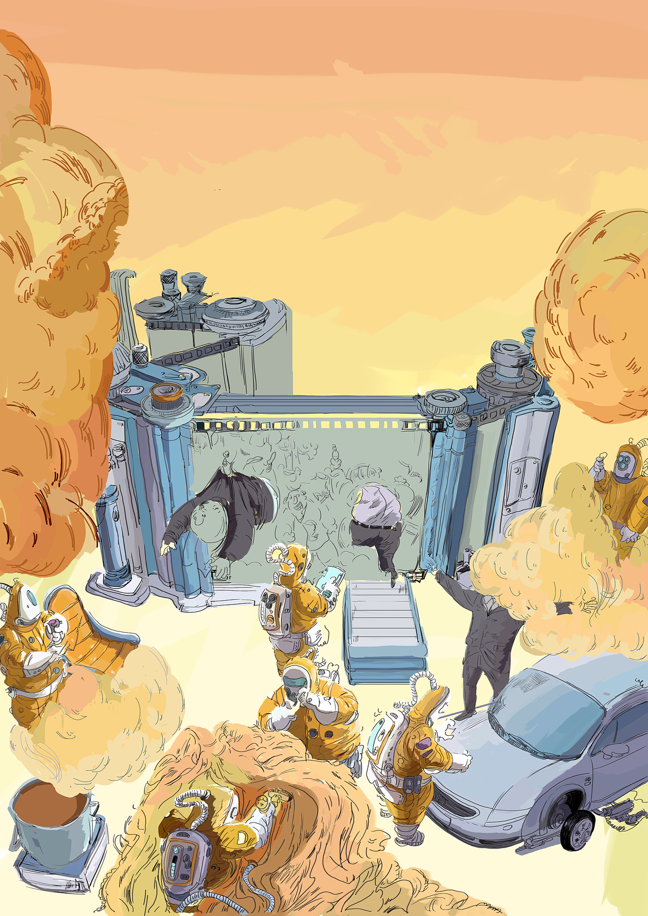 硝烟|插画|商业插画|minami0716_原创作品-站酷(zcool)