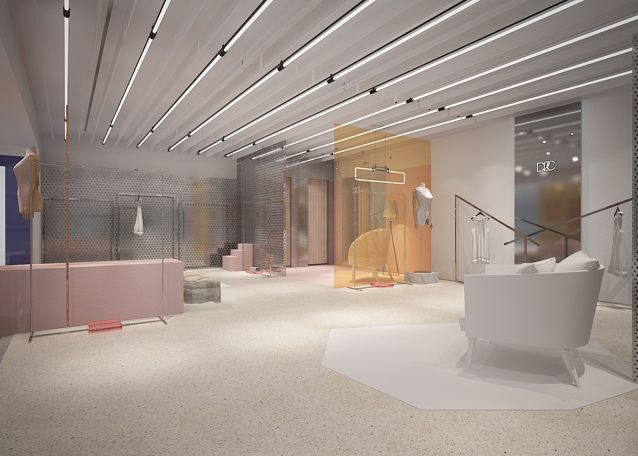 品牌服装店形象设计 空间设计