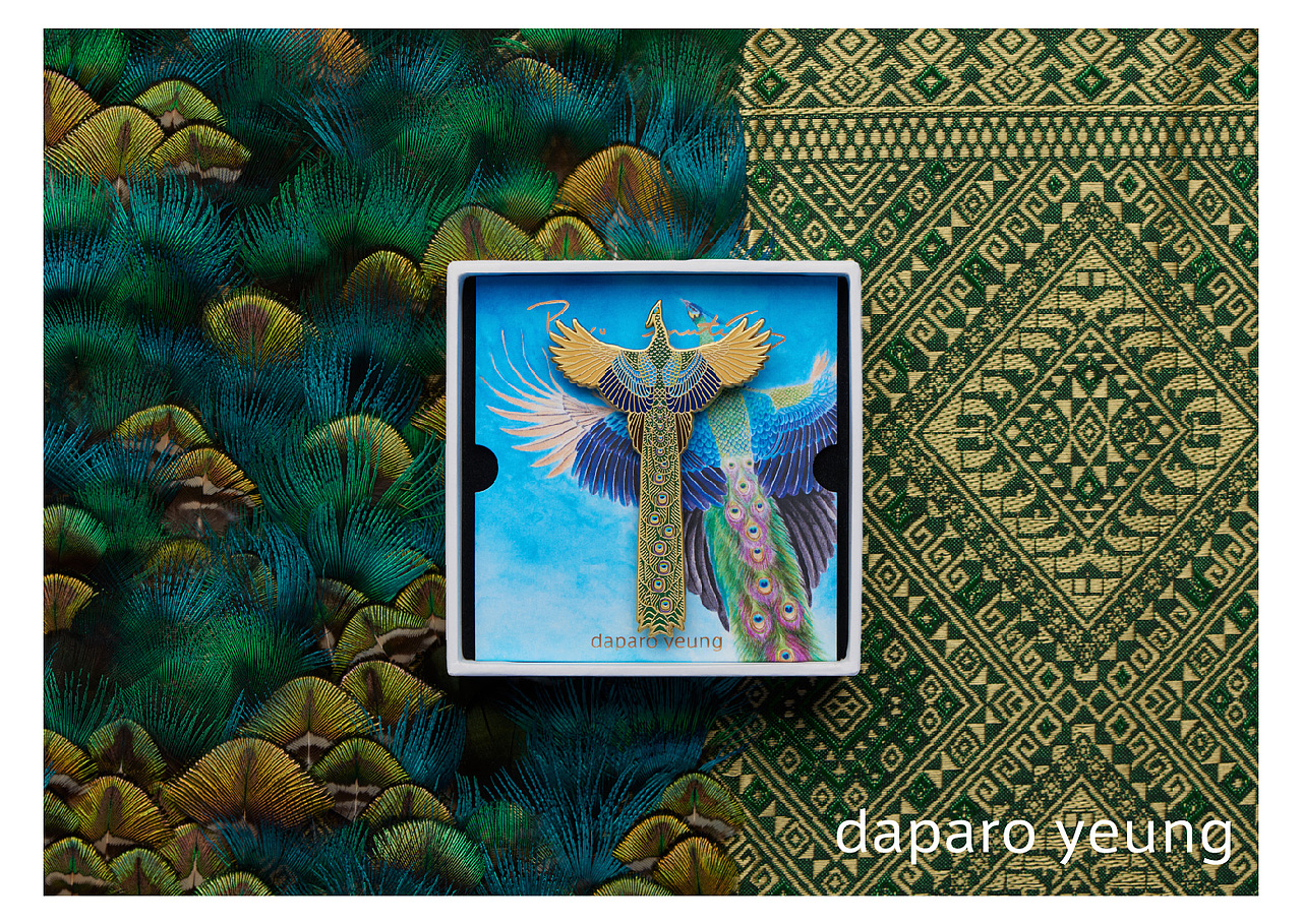 「daparo yeung」绿孔雀胸针设计（图ZMjUxODY5ODMy） - 首饰设计 - 站酷设计师daparo原创素材 - 站酷ZCOOL