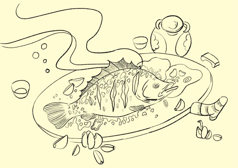 安徽的美食简笔画图片