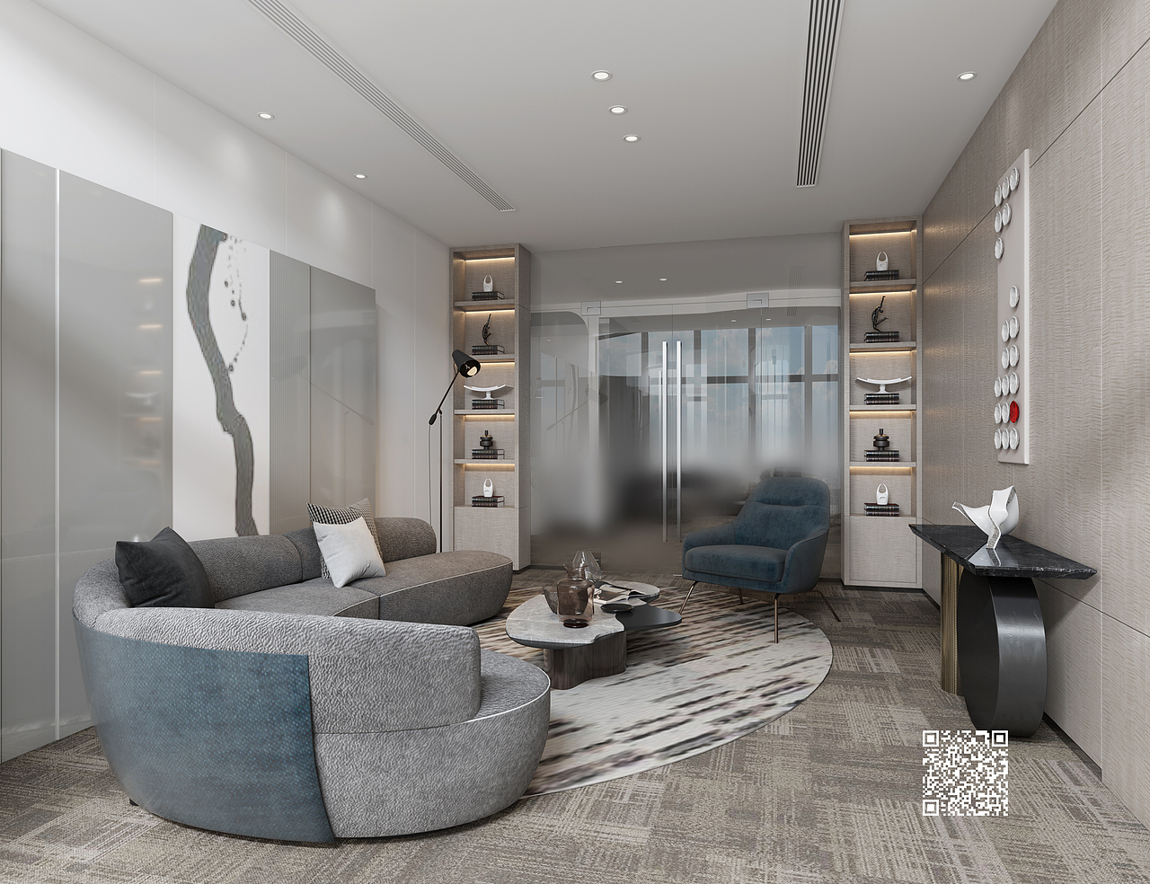 效果图工装办公空间