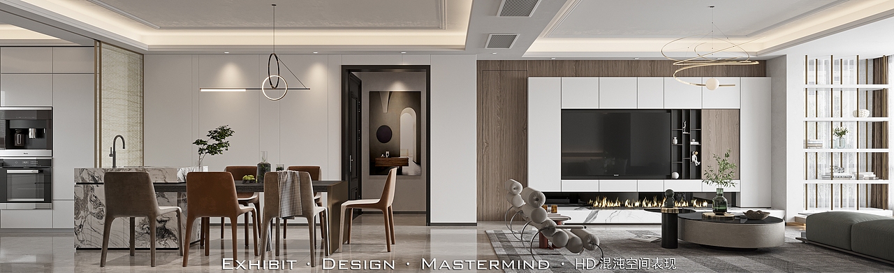 现代轻奢客餐厅 ▎混沌空间原创