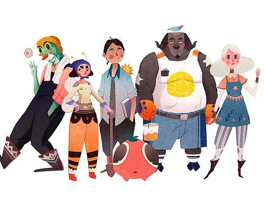 释放种子的力量/禾作/插画/文创/IP形象