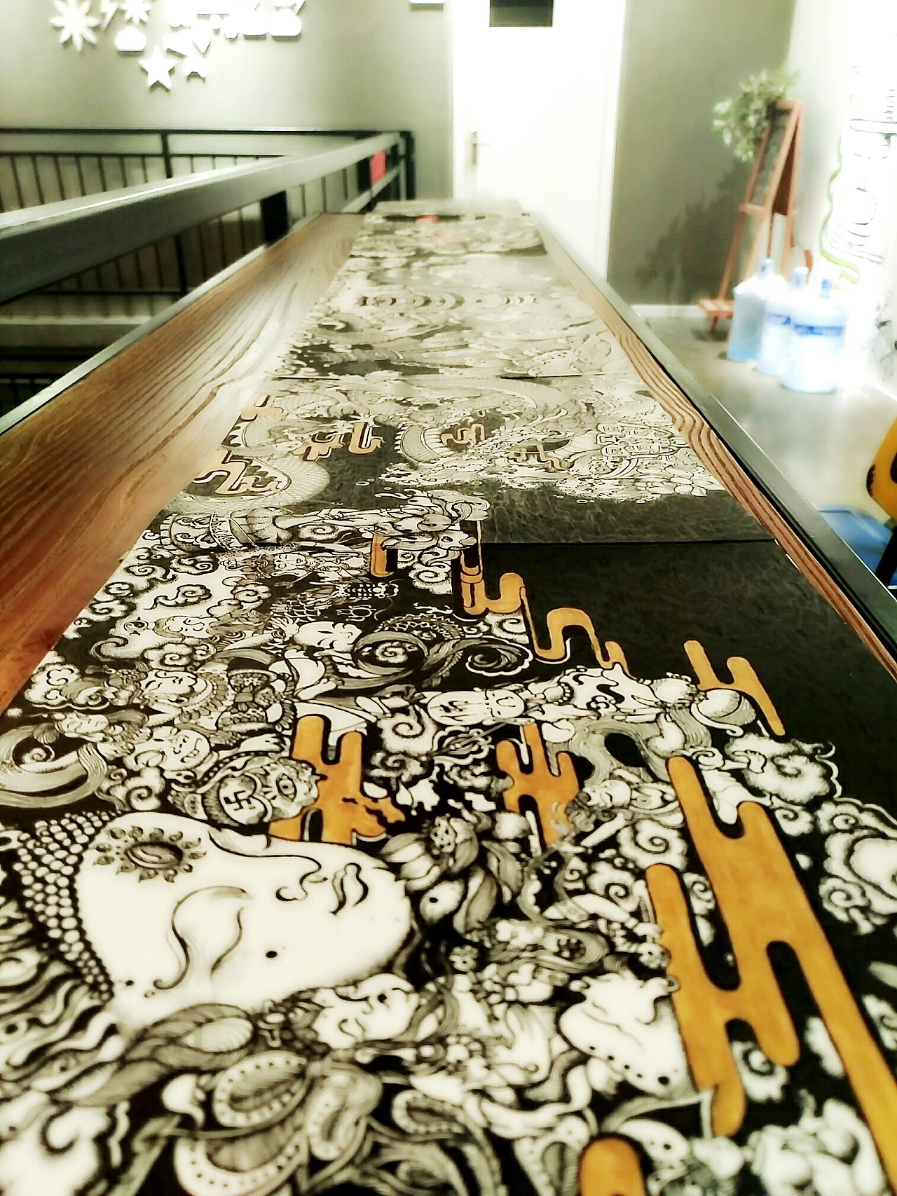 中国风系列长卷_手绘_黑白_纹身_插画（图ZNjEzNzA0Mjg=） - 艺术插画 - 站酷设计师邹邹_安原创素材 - 站酷ZCOOL