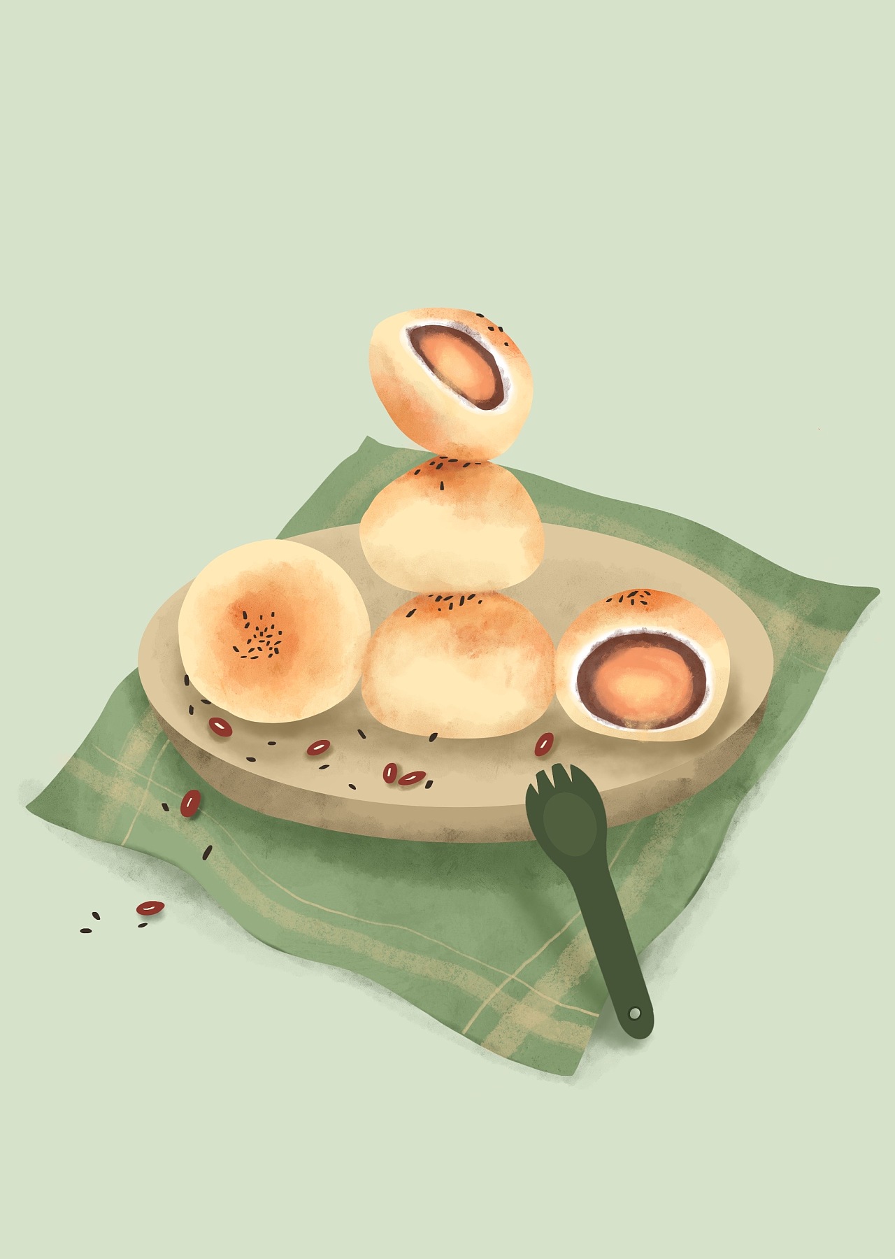 蛋黄酥|插画|创作习作|不爱回家的小孩 - 原创作品 - 站酷 (zcool)