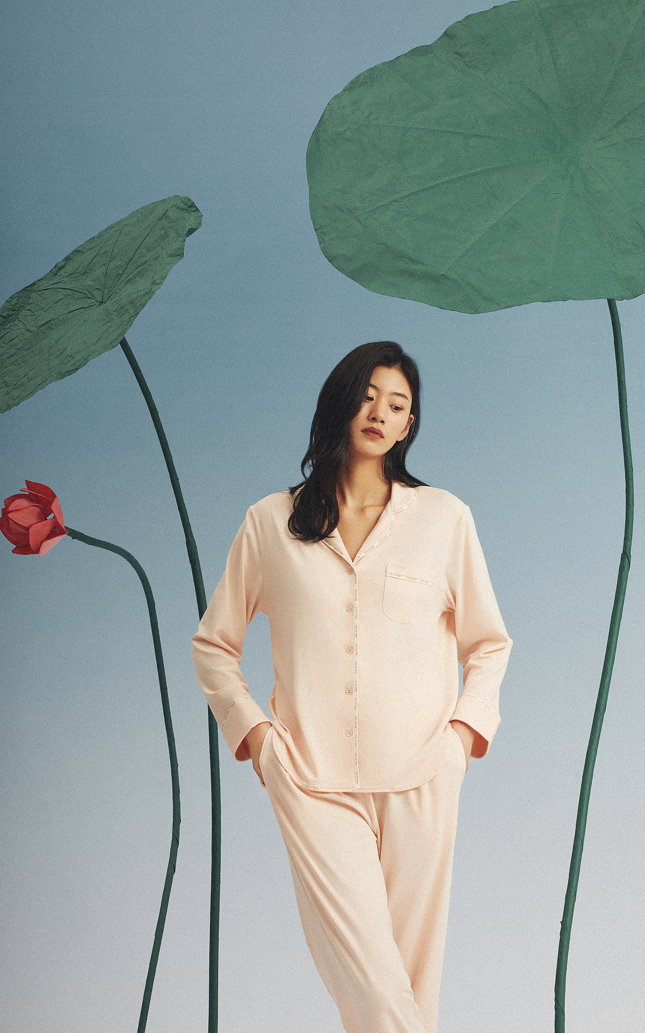 2022春夏金利来家居服拍摄｜天莲氧肤衣（图ZMjkyNTkxNTg4） - 时尚/艺术摄影 - 站酷设计师十百草原创素材 - 站酷ZCOOL