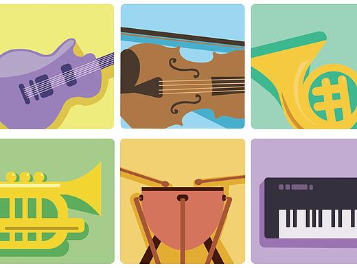 音乐分类图标（个人主页-ZMjgwODYyOTY=） - Logo - 站酷设计师Huuuw原创素材 - 站酷ZCOOL