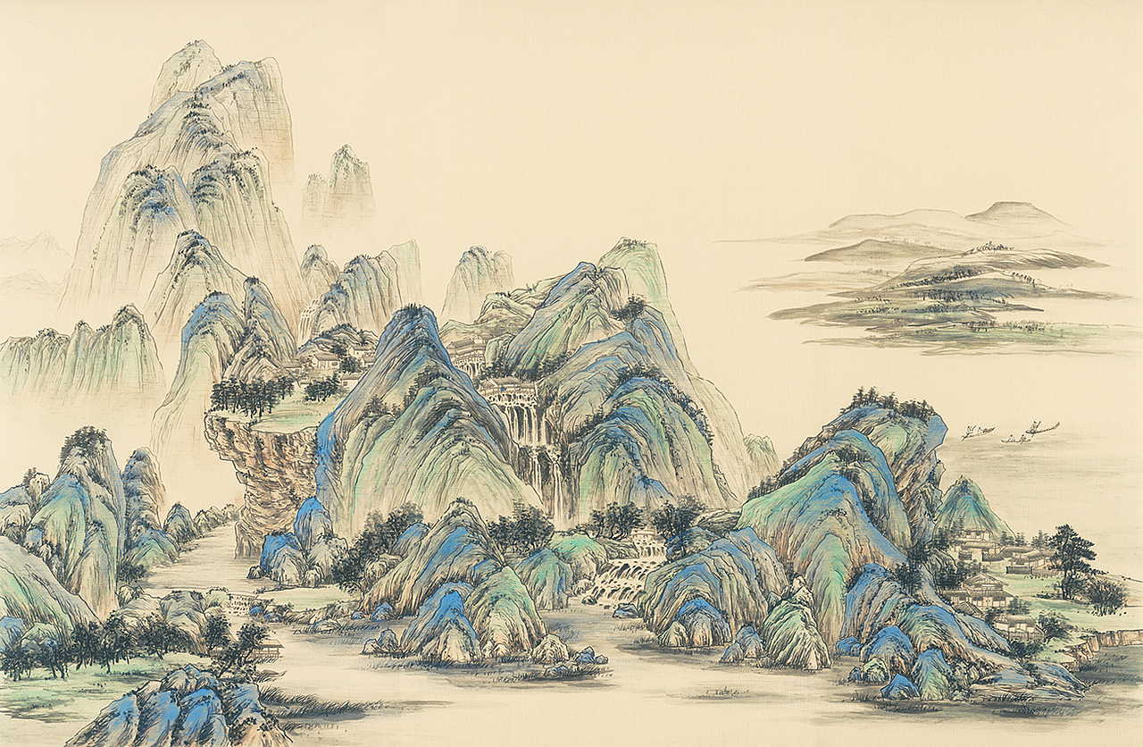 艾嘉利丝印壁画（山水篇）（图ZMjI4NDE0MDY4） - 绘画 - 站酷设计师杰克杰原创素材 - 站酷ZCOOL