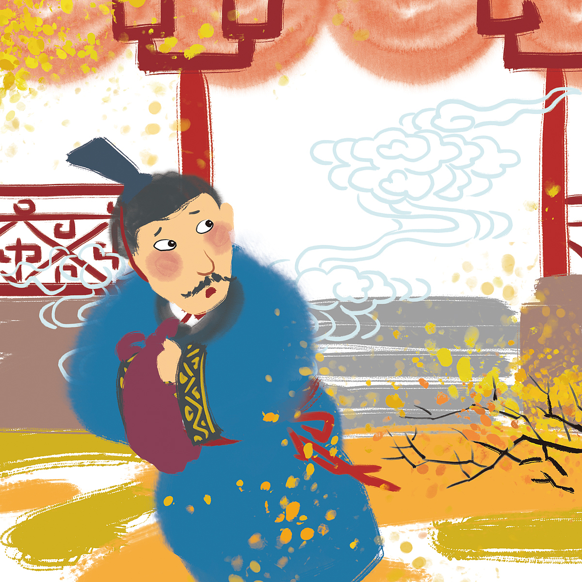 儿童绘本中国风水墨插画（图ZMTEyMjAzMzk2） - 绘本 - 站酷设计师汉图文化公司原创素材 - 站酷ZCOOL