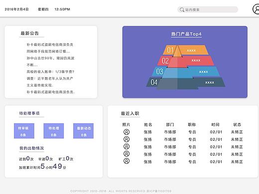公司内部网站