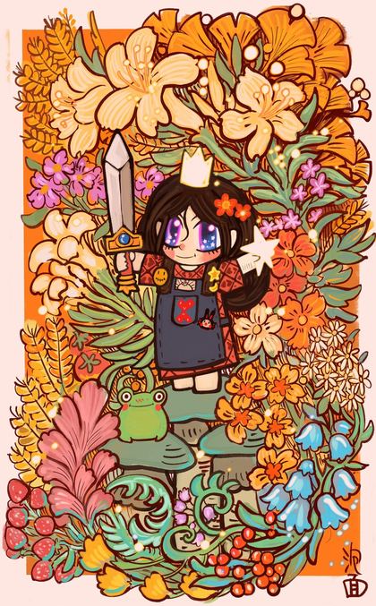 元素装饰风格插画